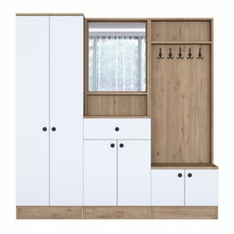 Hanah Home Recibidor P6 - M3 - 2490 Blanco y Nogal